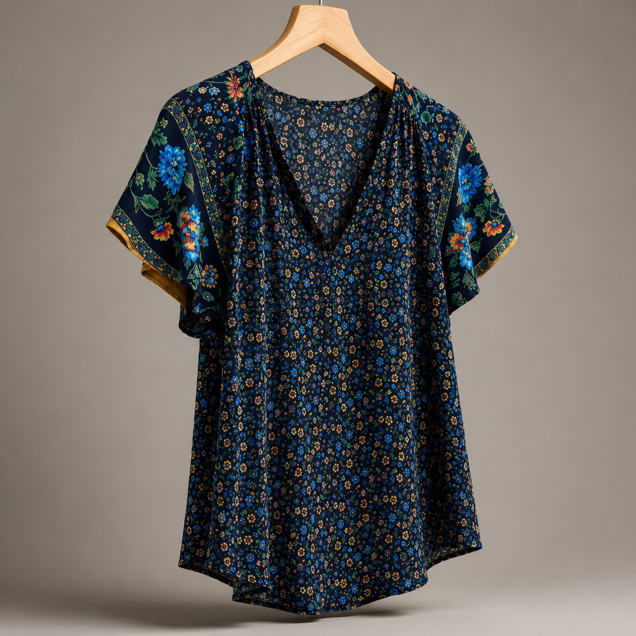 Linen Button-Down Blouse