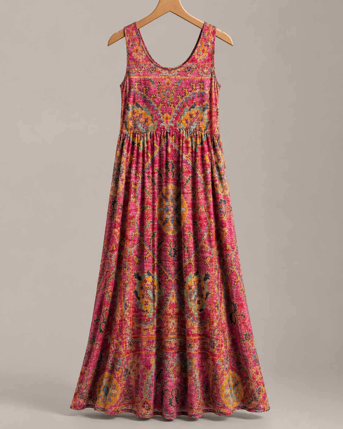 Floral Wrap Midi Dress - Side