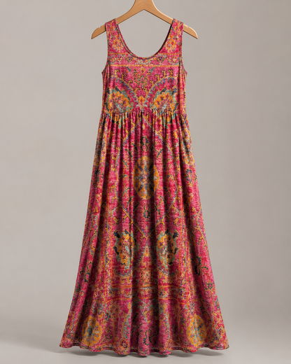 Floral Wrap Midi Dress - Side