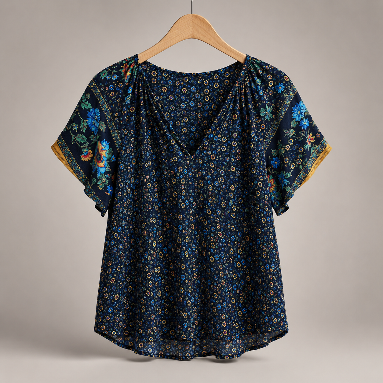 Linen Button-Down Blouse