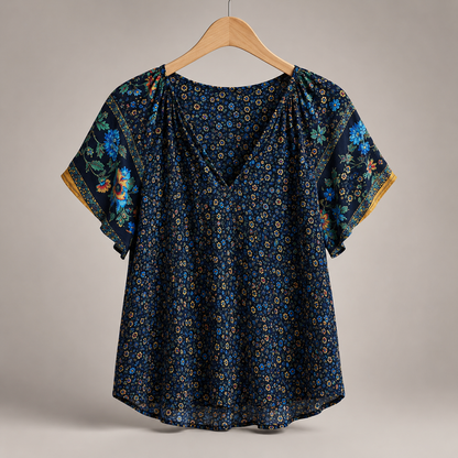 Linen Button-Down Blouse