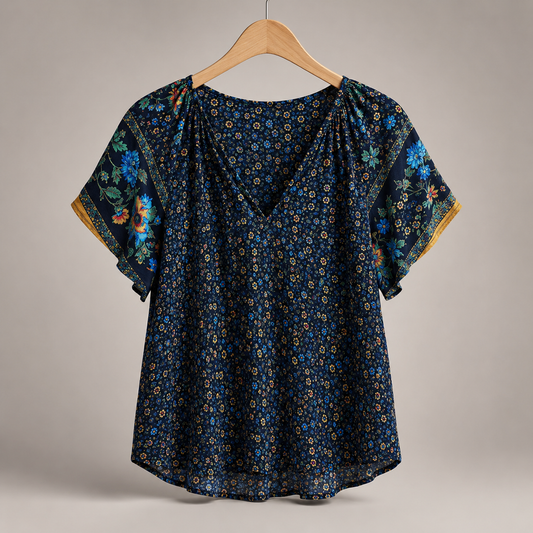 Linen Button-Down Blouse