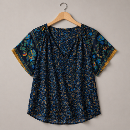 Linen Button-Down Blouse
