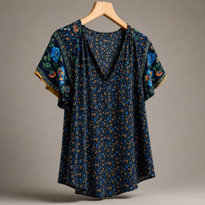 Linen Button-Down Blouse